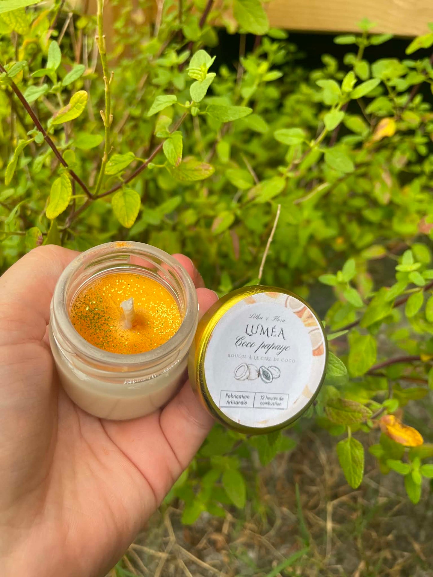 Luméa — Bougie artisanale Coco & Papaye