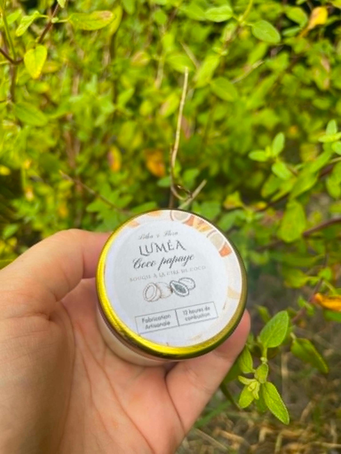 Luméa — Bougie artisanale Coco & Papaye