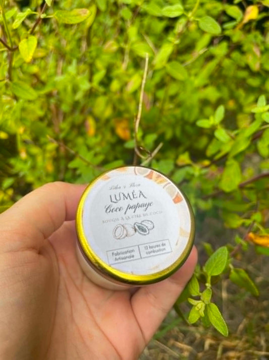 Luméa — Bougie artisanale Coco & Papaye